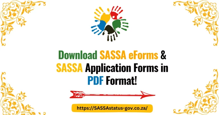 Download SASSA eForms & SASSA Application Forms in PDF Format!