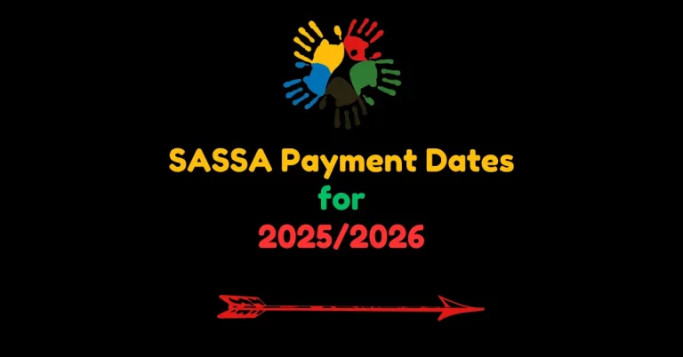 SASSA Payment Dates for 20252026